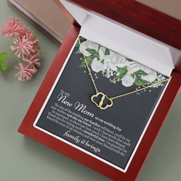 New Mom Wedding Solid Gold Necklace - Love You This Much